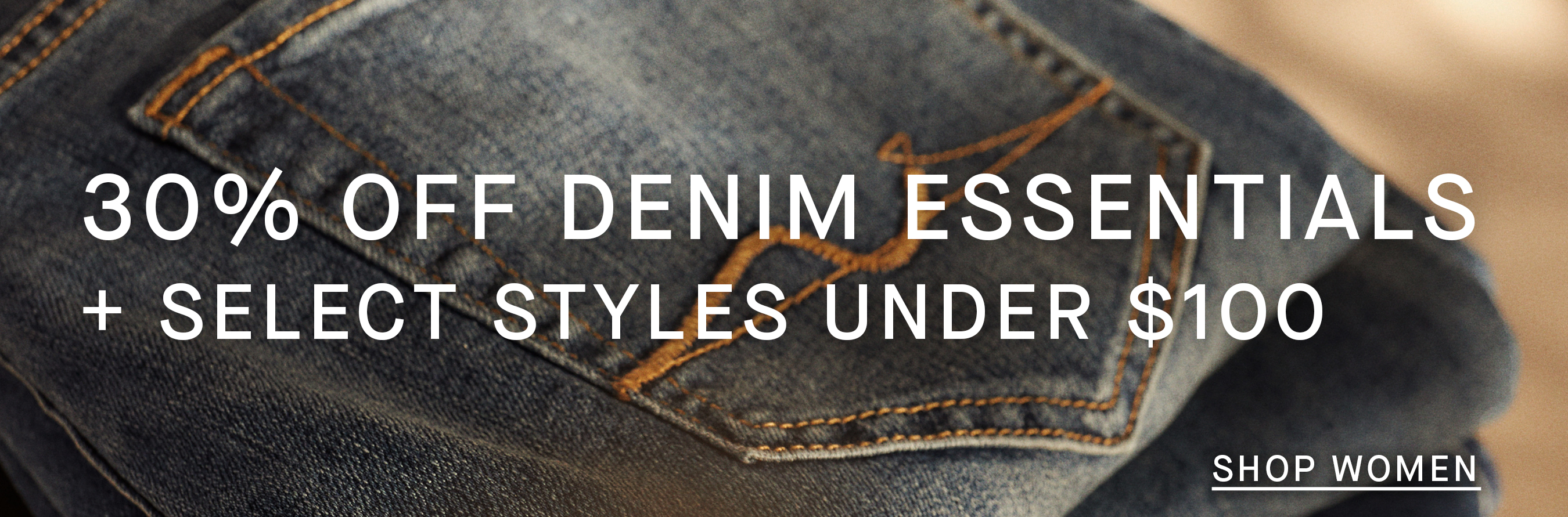 Shop | 30% Off Denim Essentials + Select Styles Under $100