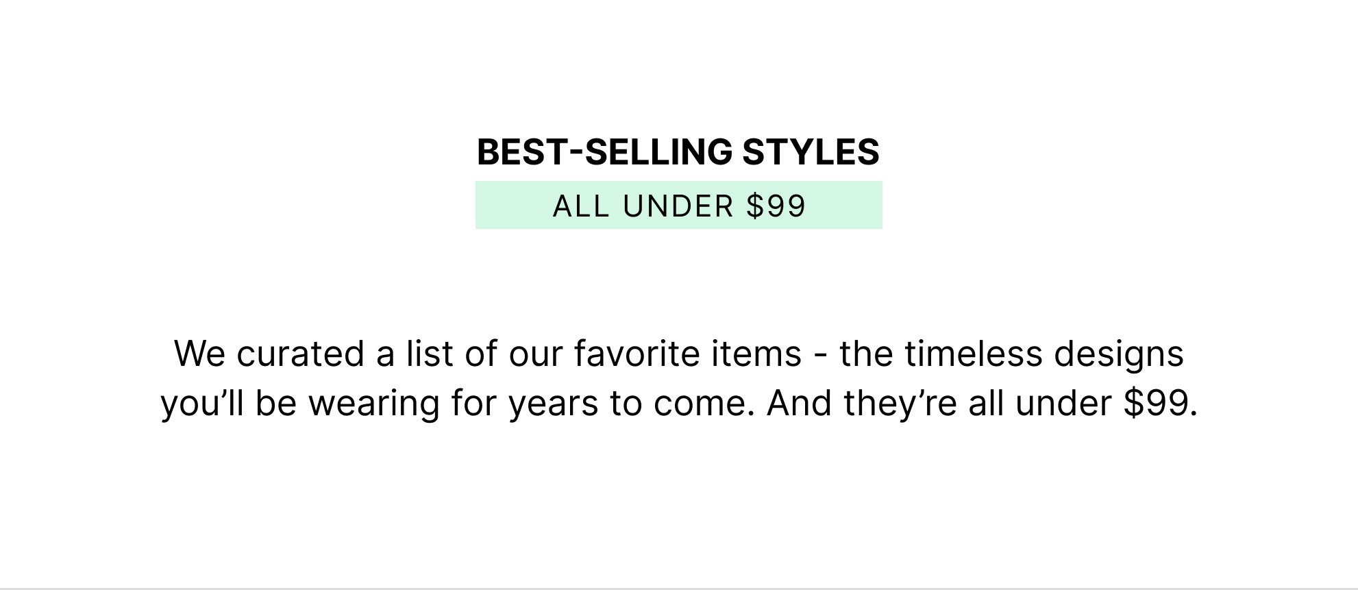 Shop | Top Sale Picks Under $99