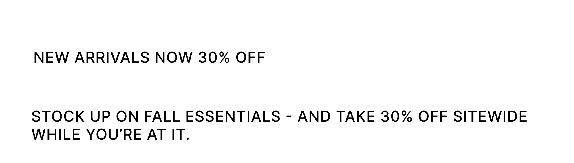 Shop | VIP Access | 30% Off Sitewide