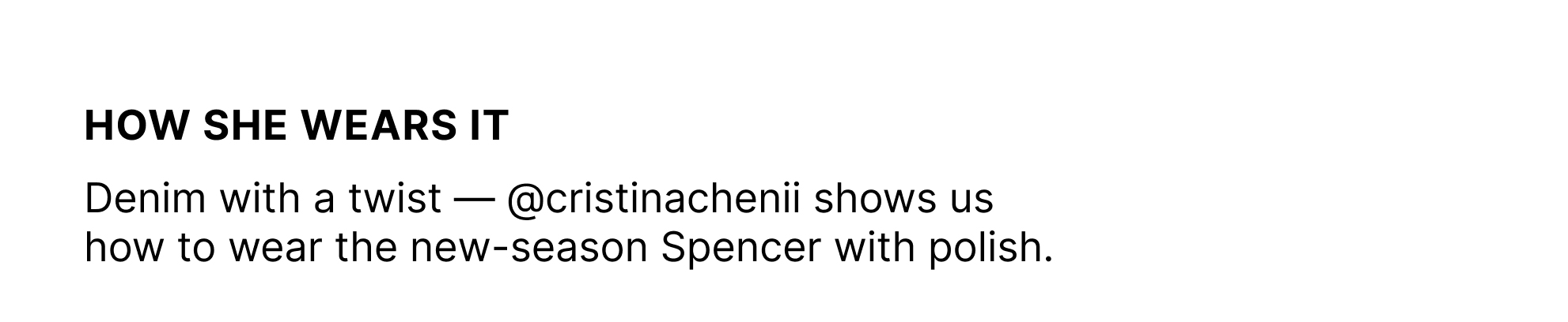 Twisted Seam Spencer