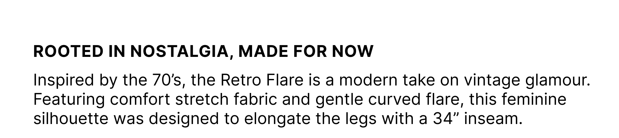 New Retro Flare