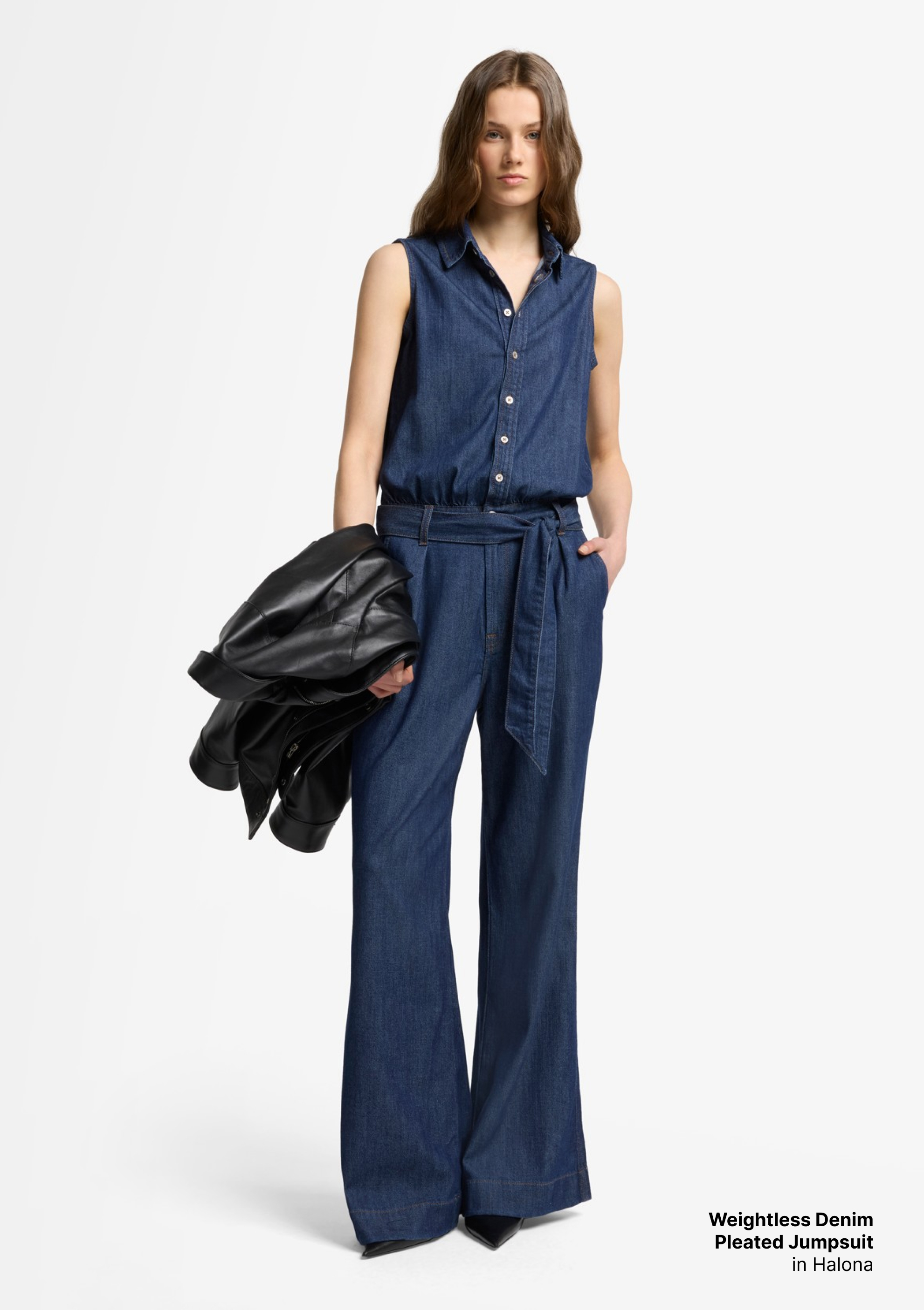 Pleated Weightless Denim