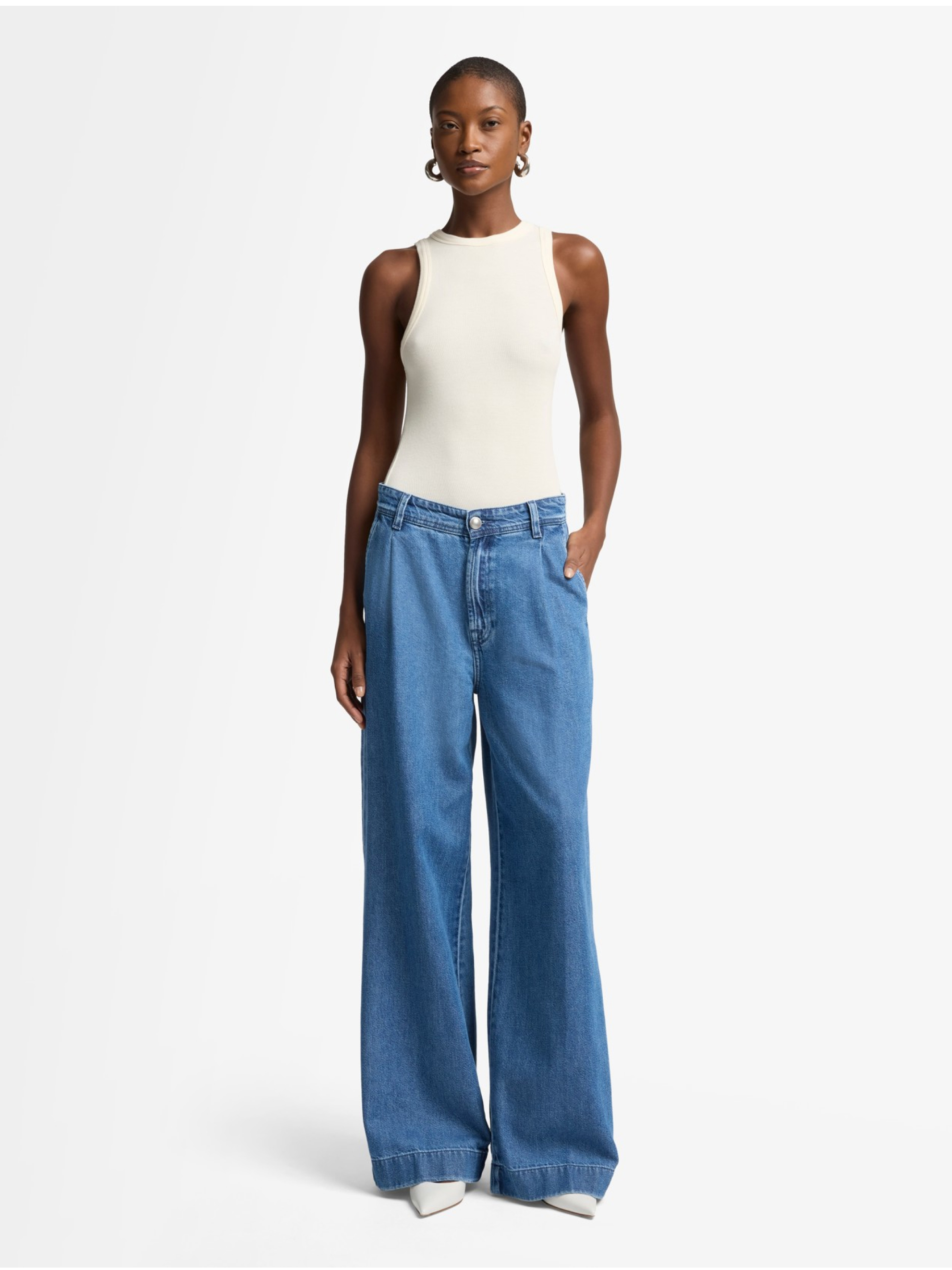 Pleated Weightless Denim