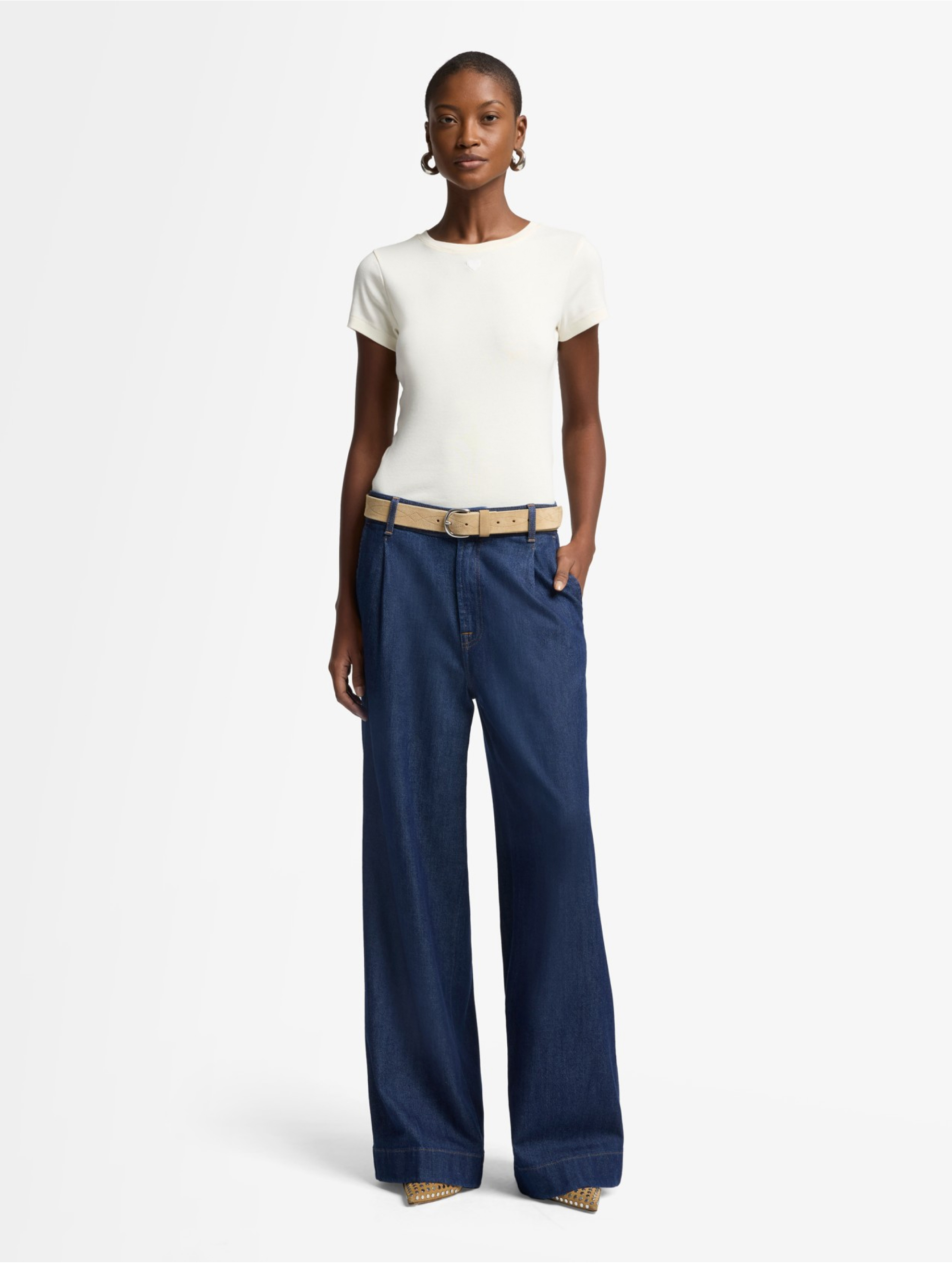 Pleated Weightless Denim