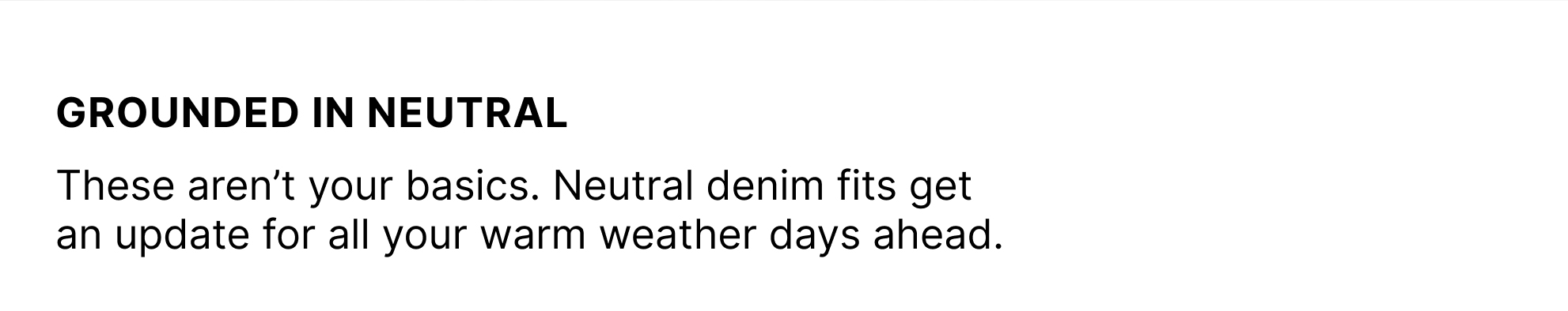 Neutral Denim