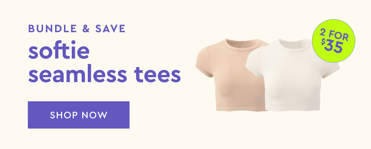 bundle and save softie seamless tees