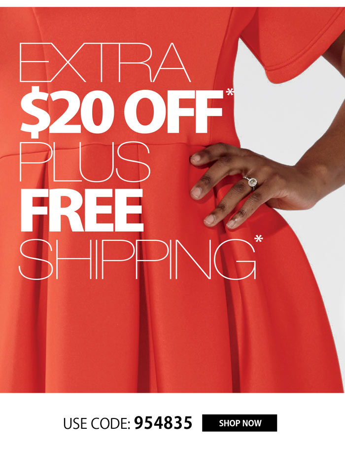 EXTRA $20 OFF + FREE SHIPPING!
