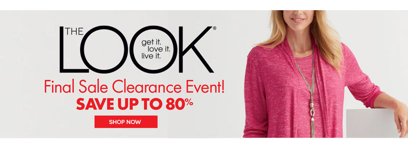 UP TO 80% OFF THE LOOK