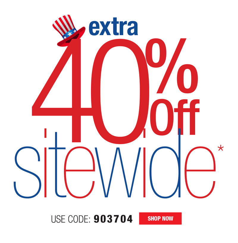 EXTRA 40% OFF SITEWIDE