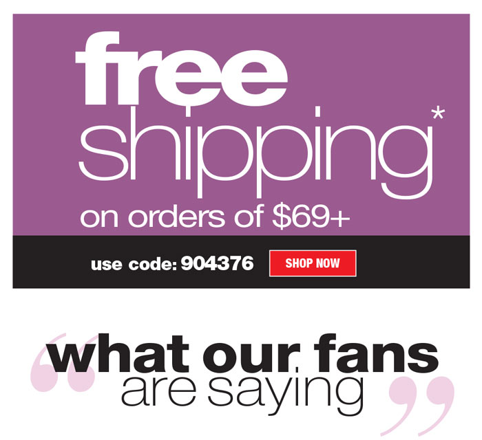 FREE SHIPPING ON $69