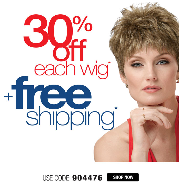 30% OFF EACH WIG + FREE SHIPPING