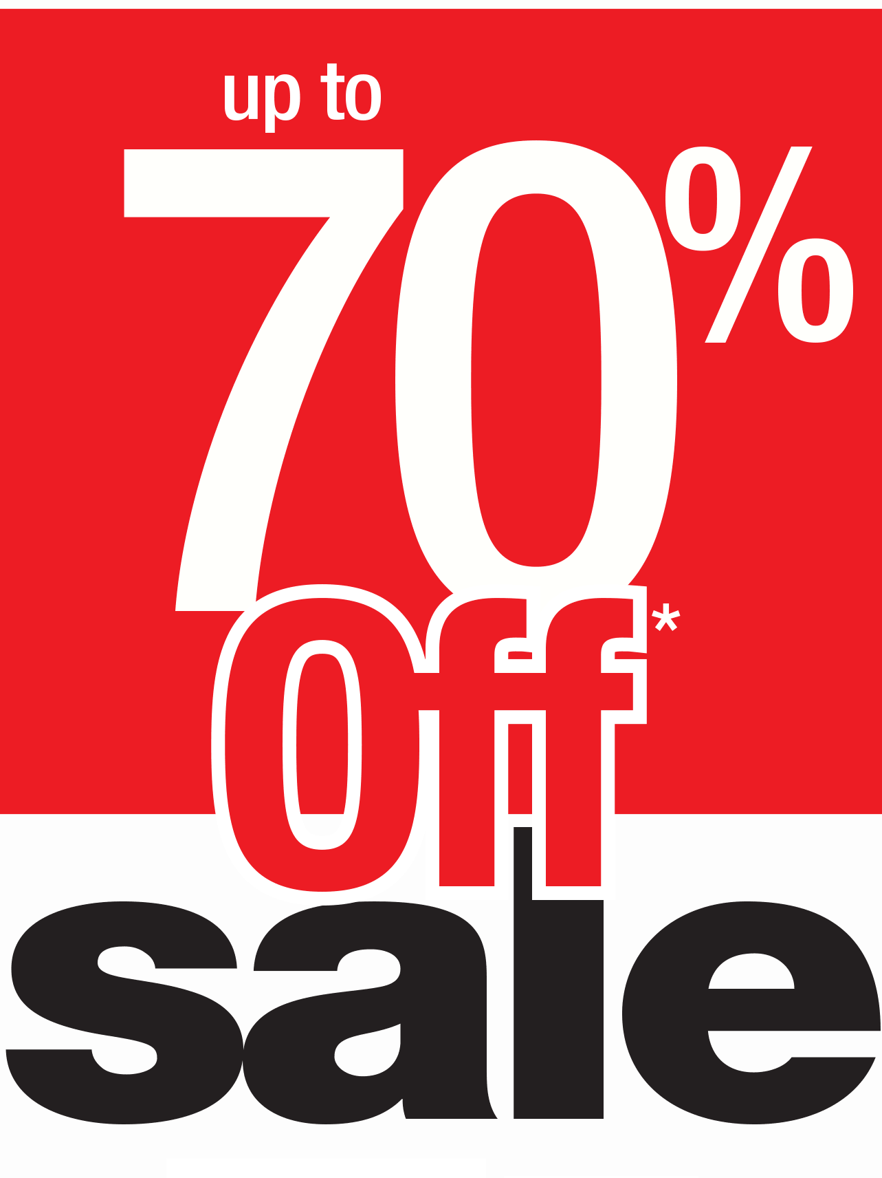 UP TO 70% OFF SALE
