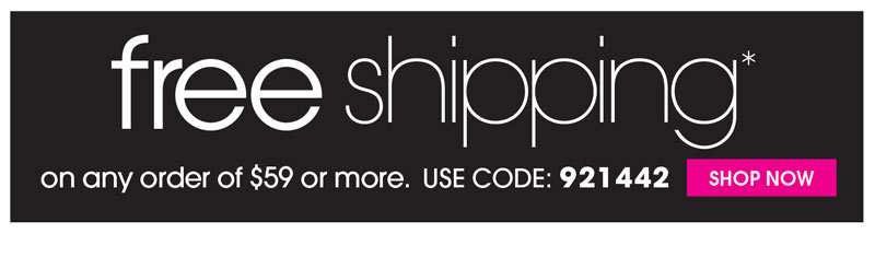 FREE SHIPPING ON ORDERS OF $59