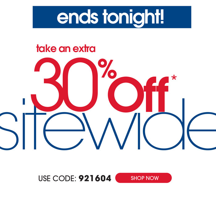 EXTRA 30% OFF SITEWIDE