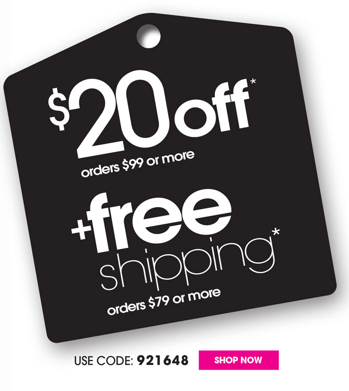 EXTRA $20 OFF + FREE SHIPPING!