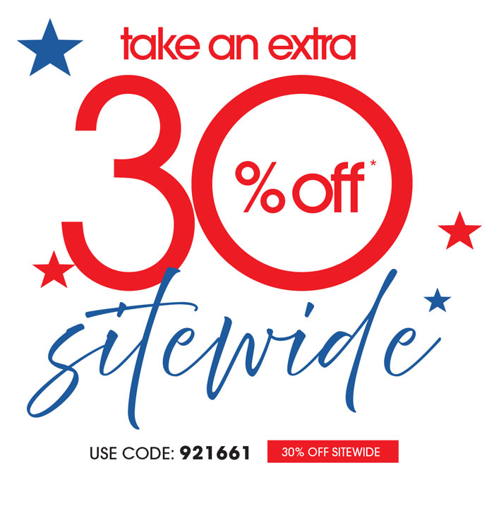 EXTRA 30% OFF SITEWIDE!