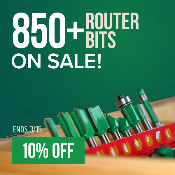 600 Plus Router Bits On Sale