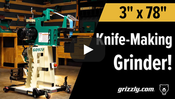 Grizzly Knife Making Grinder Video