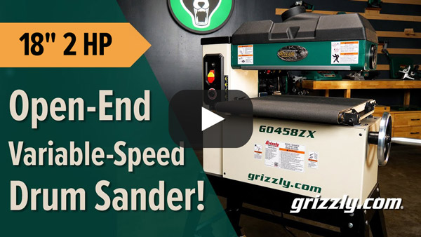 Grizzly Variable Speed Drum Sander Video