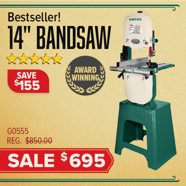 14" 1 HP Bandsaw