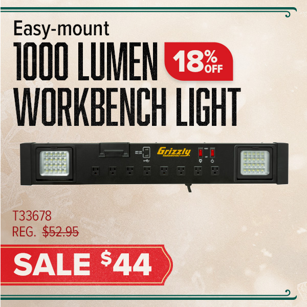 1000 Lumen Workbench Light Charging Station