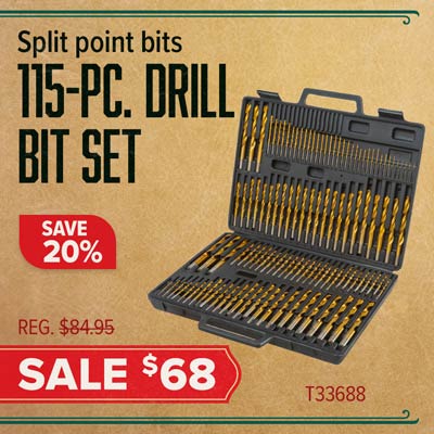 115 piece Drill Bit Set