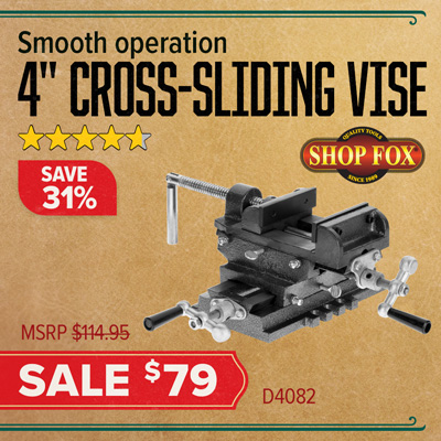 4 inch cross-sliding Vise