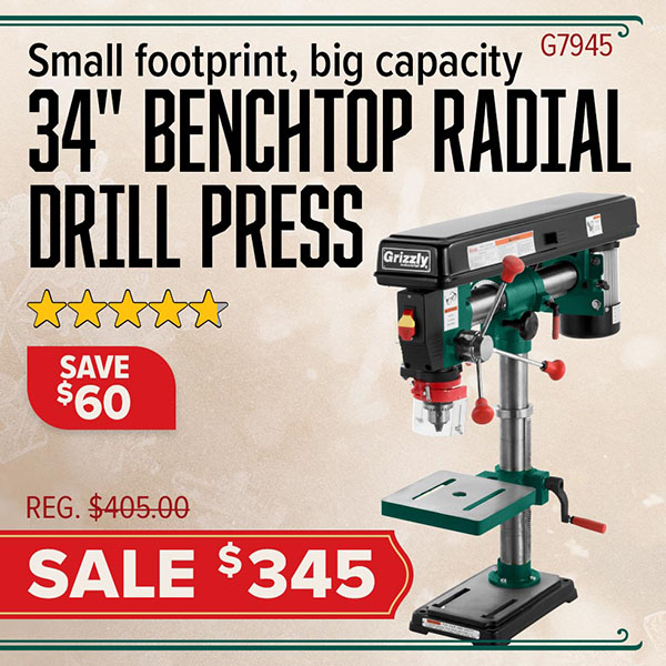 Benchtop Radial Drill Press