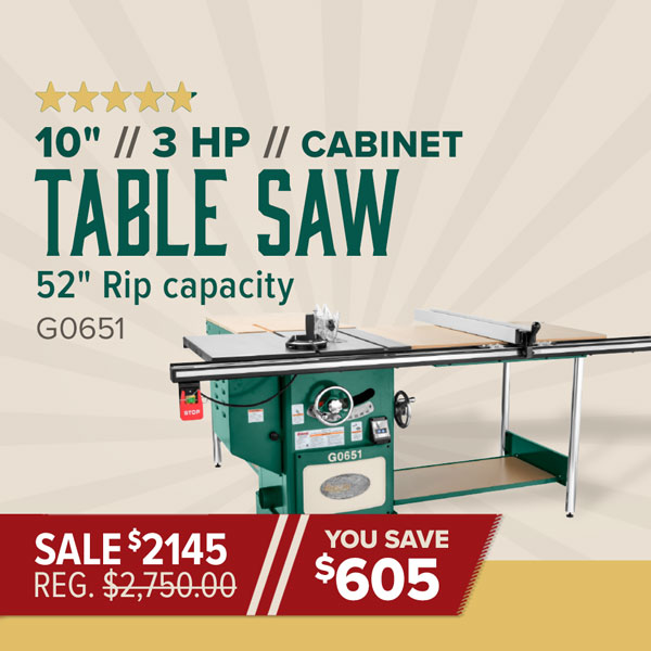 G0651 Table Saw