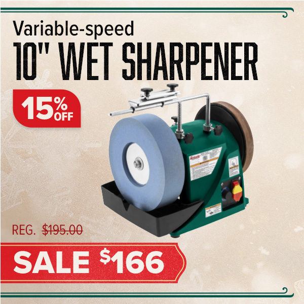 Variable-Speed Wet Sharpener