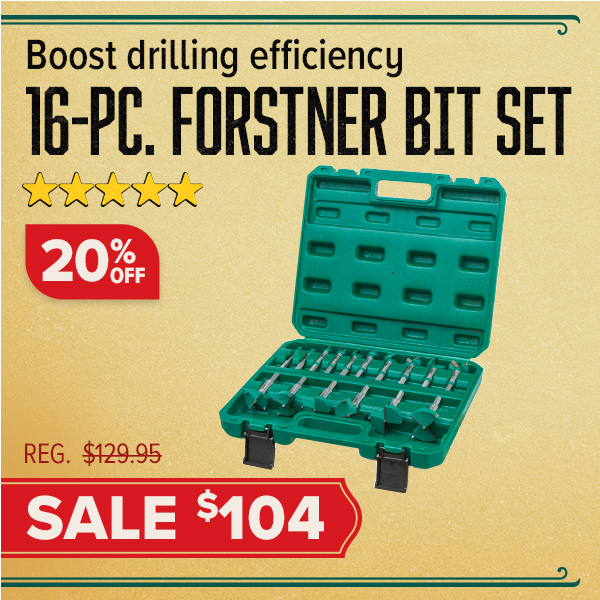 Tungsten Carbide Hex Shank Forstner Bit Set