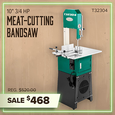 10" 3/4 HP Meat-Cutting Bandsaw