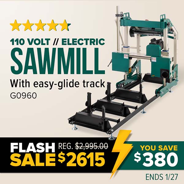 Grizzly G0960 - 110-Volt Electric Sawmill