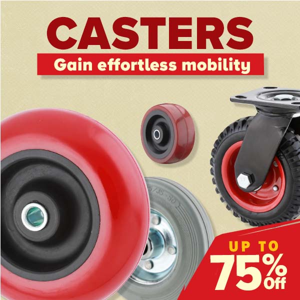 Casters Gain Effortless Mobility