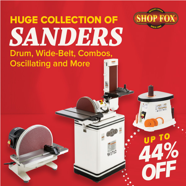 Shop Fox Sanders
