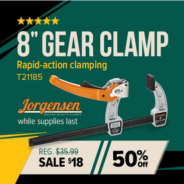 8 inch Gear Clamp with rapid-action clamping