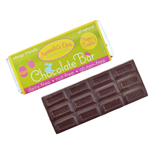 Allergy-Friendly Dark Chocolate Bar - Happy Easter!