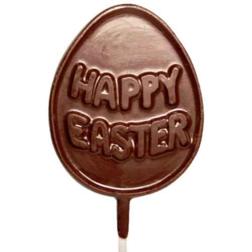 Allergy-Friendly Dark Chocolate Lollipop - Easter Egg