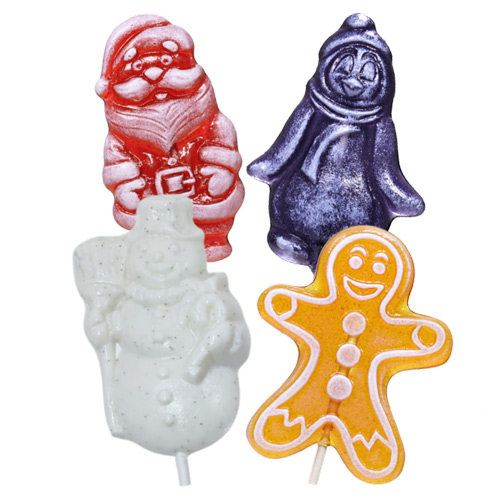 Natural Lollipops Pack - Happy Holidays * 4 PC