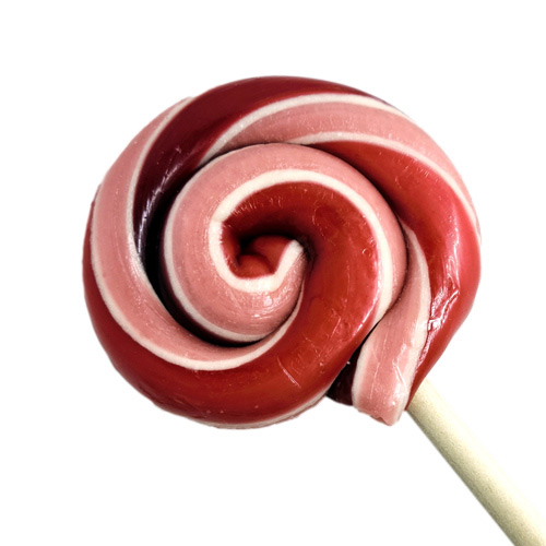 Hammond's Organic Swirl Lollipop - Cherry