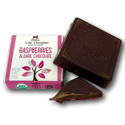 Lake Champlain Organic Squares - Raspberries & Dark Chocolate