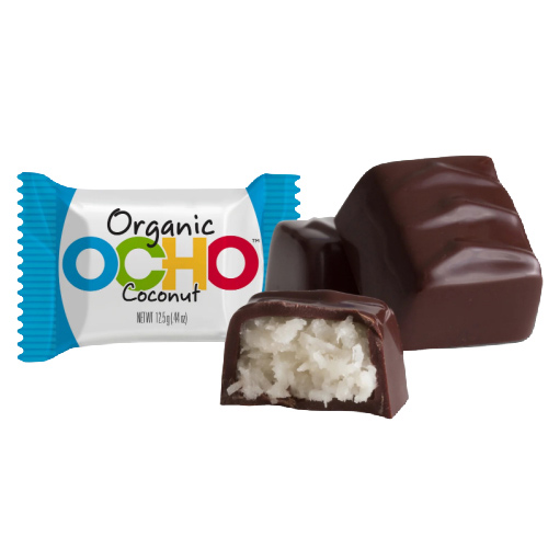 Mini OCHO Organic Candy Bars - Dark Chocolate Coconut