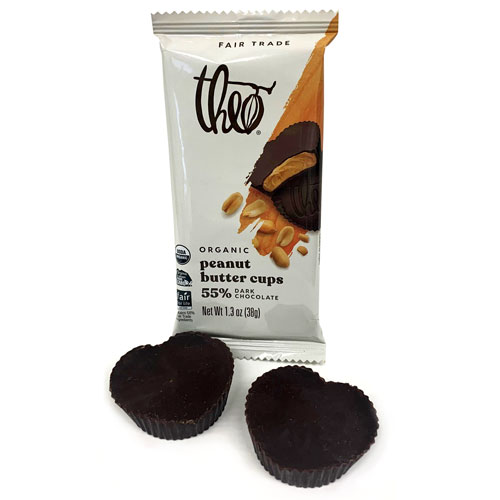 Theo Organic & Fair Trade Peanut Butter Cups - DARK Chocolate * 2 PC