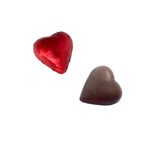 Thompson Milk Chocolate Hearts - Red