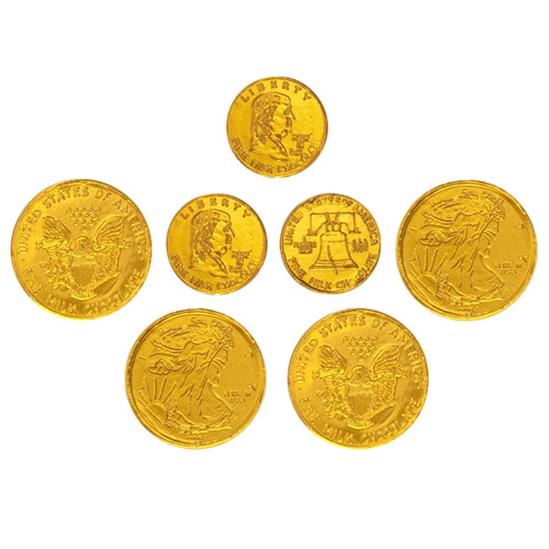 Thompson Milk Chocolate Coins - Gold