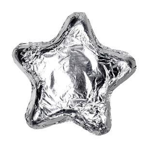 Thompson Milk Chocolate Stars - Silver