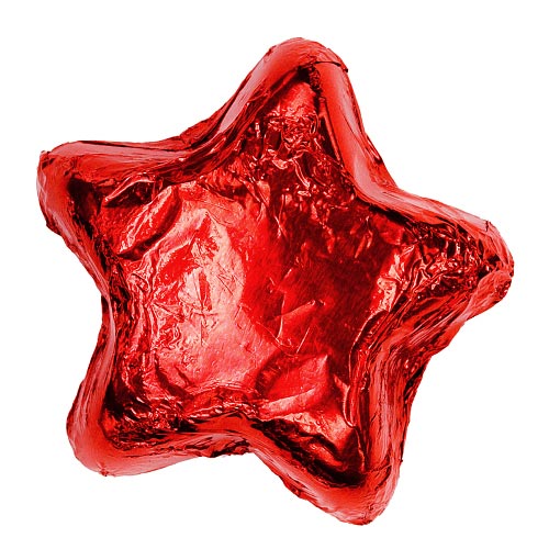 Thompson Milk Chocolate Stars - Red