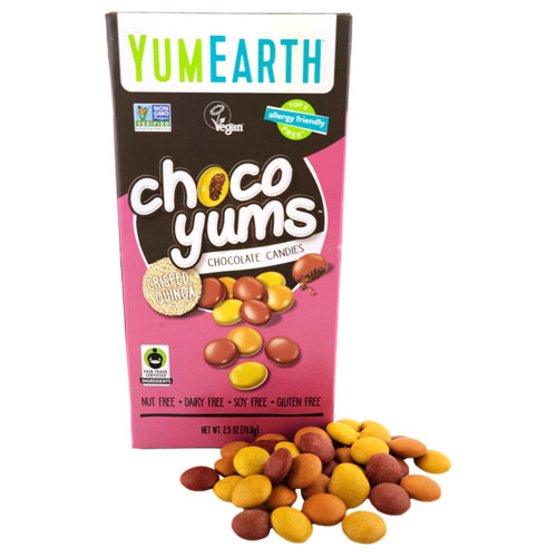YumEarth Choco Yums Chocolate Candies - Crisped Quinoa * 2.5 OZ