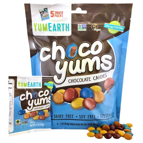 YumEarth Choco Yums Chocolate Candies - Snack Size * 5 SnPk