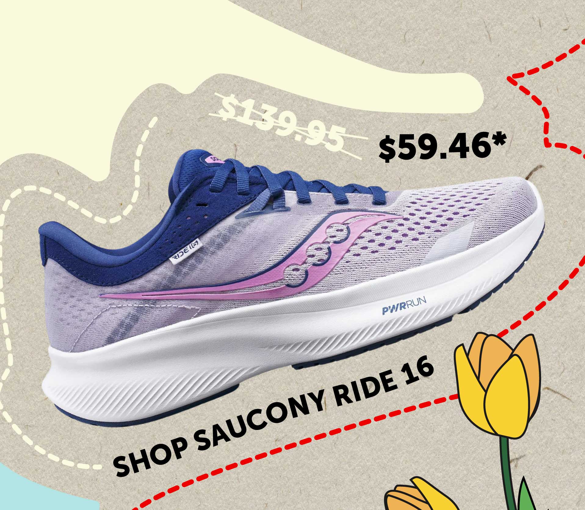 SHOP SAUCONY RIDE 16